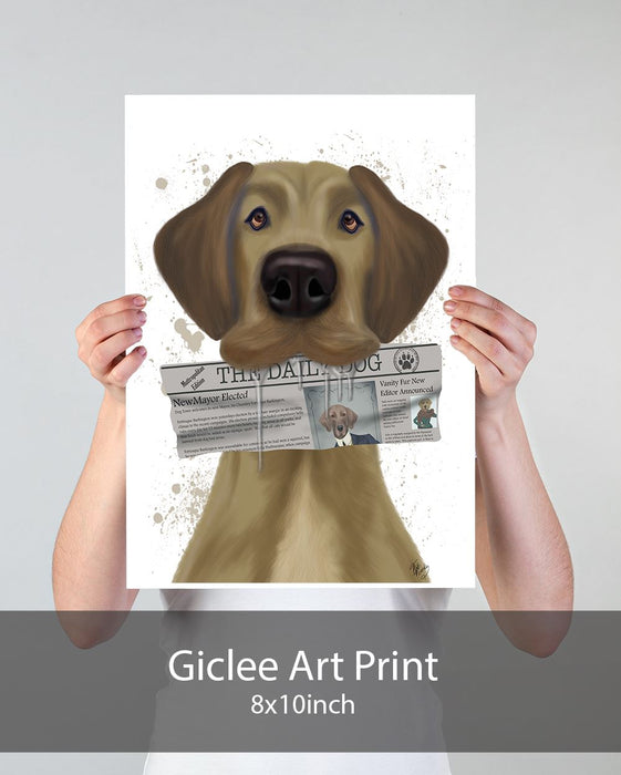 Great Dane Newspaper, Dog Art Print, Wall art | Print 18x24inch