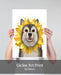 Husky Sunflower, Dog Art Print, Wall art | Print 18x24inch