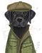 Labrador Black Country Dog, Dog Art Print, Wall art | FabFunky
