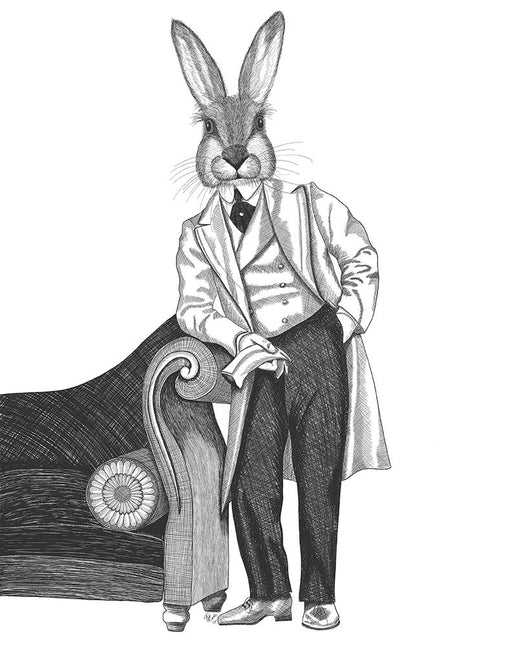 Rafael Rabbit, Limited Edition Print of drawing | FabFunky