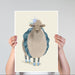 Ballet Sheep 5, Animal Art Print, Wall Art | Print 18x24inch