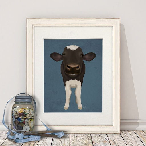 Nosey Cow 2, Animal Art Print, Wall Art | Print 14x11inch