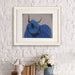 Highland Cow 2, Blue, Portrait, Animal Art Print | Print 14x11inch