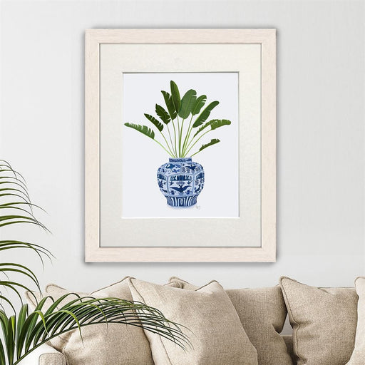 Chinoiserie Vase 5, With Plant, Art Print | Print 14x11inch