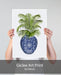 Chinoiserie Vase 6, With Plant, Art Print | Print 18x24inch