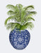 Chinoiserie Vase 6, With Plant, Art Print | FabFunky