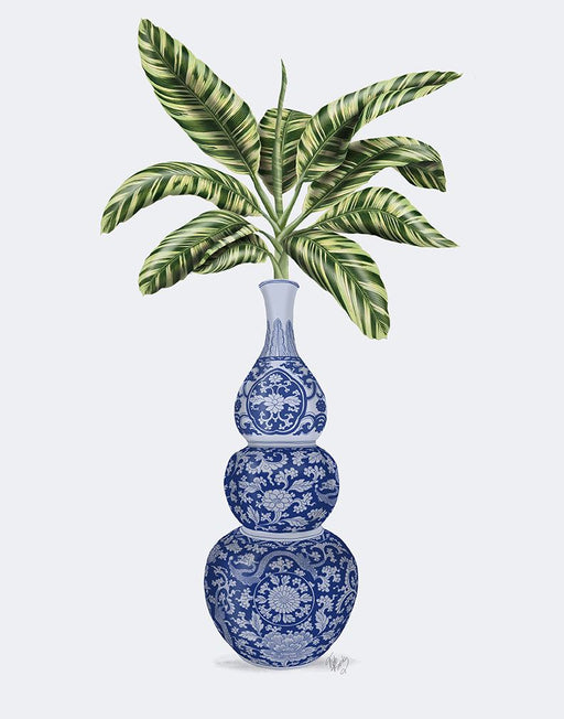 Chinoiserie Vase 7, With Plant, Art Print | FabFunky