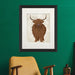 Highland Cow 1, Full, Animal Art Print | Print 14x11inch