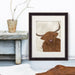Highland Cow 1, Portrait, Animal Art Print | Print 14x11inch