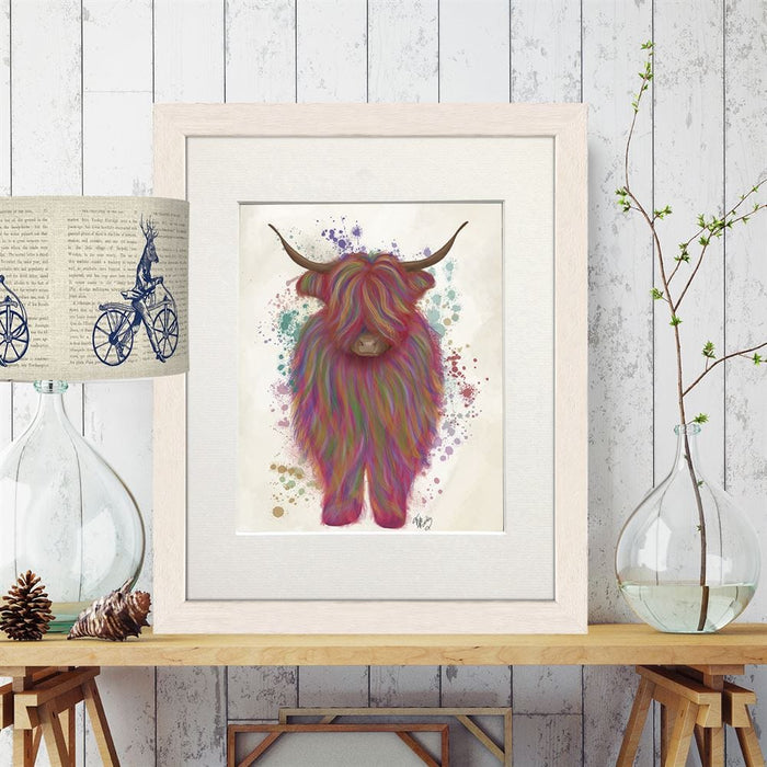 Highland Cow 3, Multicolour, Full, Animal Art Print | Print 14x11inch