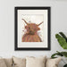 Highland Cow 8, Multicolour Portrait, Animal Art Print | Print 14x11inch
