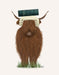 Highland Cow Lawyer, Animal Art Print | FabFunky
