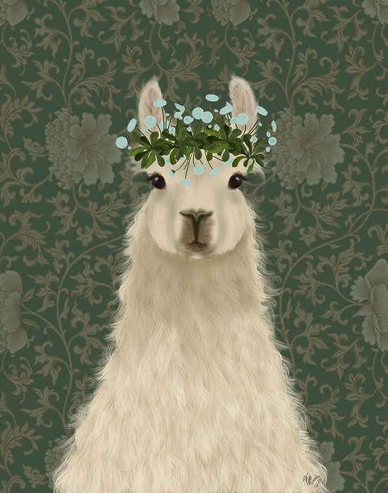 Llama Bohemian 1, Animal Art Print, Wall Art | FabFunky