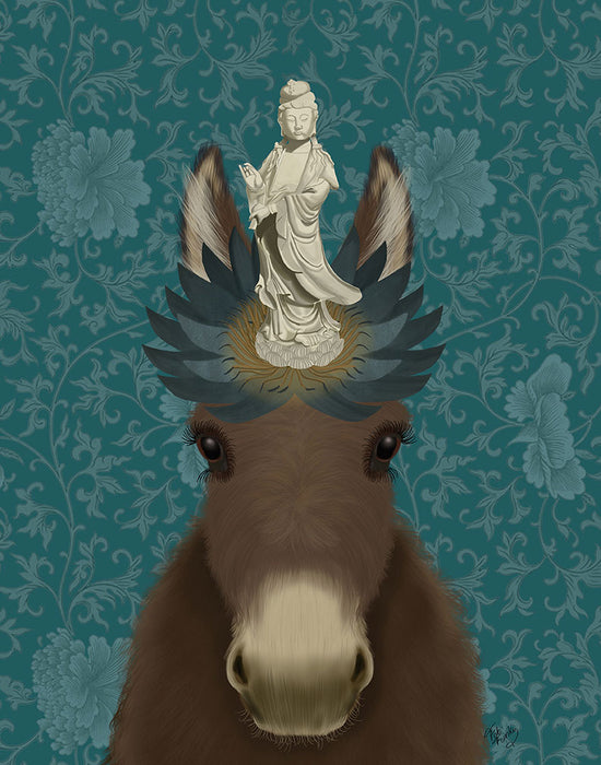 Donkey Bodhisattva, Animal Art Print, Wall Art | FabFunky