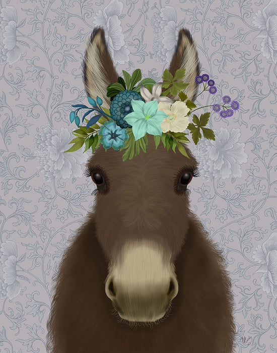 Donkey Bohemian 3, Animal Art Print, Wall Art | FabFunky
