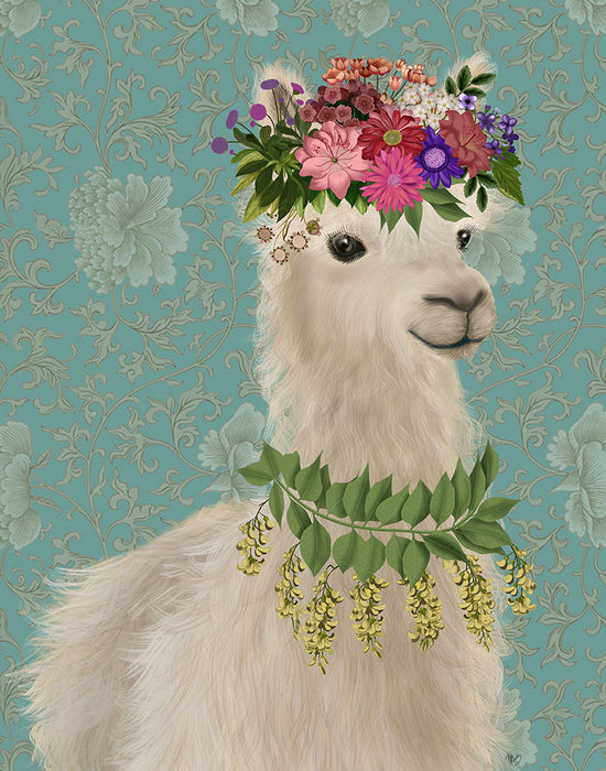 Llama Bohemian 2, Animal Art Print, Wall Art | FabFunky
