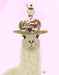 Llama Ice Cream Hat, Art Print, Canvas Wall Art | FabFunky
