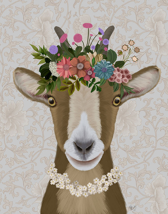 Goat Bohemian 3, Animal Art Print, Wall Art | FabFunky