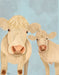 Cow Duo, Cream, Looking at You, Animal Art Print | FabFunky