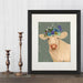 Cow Cream Bohemian 2, Animal Art Print, Wall Art | Print 14x11inch