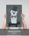 Maltese with Top Hat, Dog Art Print, Wall art | Print 18x24inch