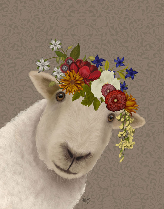 Sheep Bohemian 2, Animal Art Print, Wall Art | FabFunky