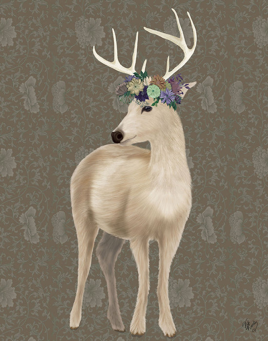 Deer Bohemian 1 Full, Art Print, Canvas Wall Art | FabFunky