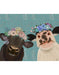 Nosey Cows Bohemian, Animal Art Print, Wall Art | FabFunky