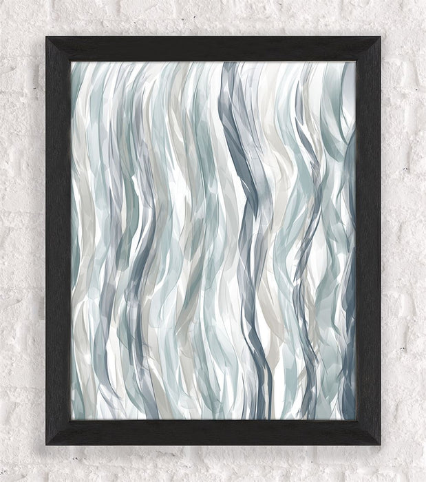 Sea Ribbons 4, Abstract Art Print, Nautical canvas art