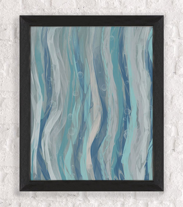 Sea Ribbons 7, Abstract Art Print, Nautical canvas art