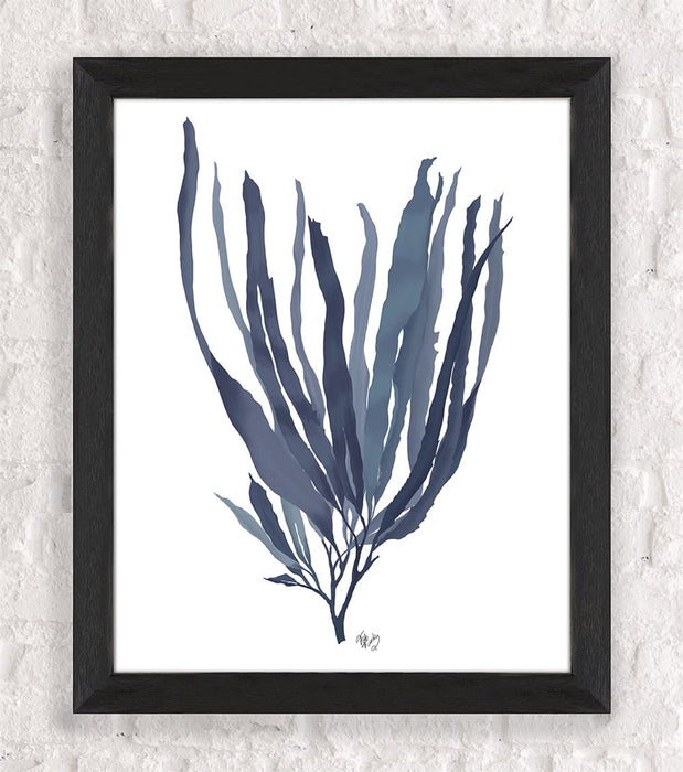 Seaweed 1 Blue, Nautical print, Coastal art