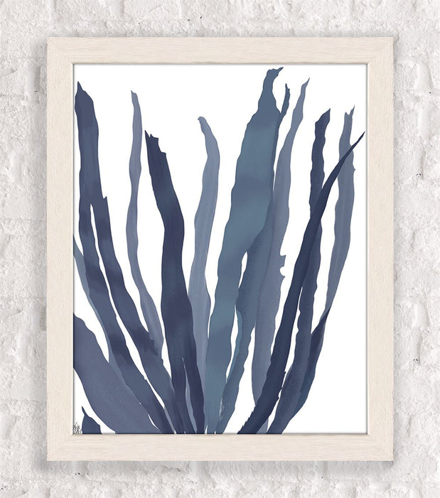 Seaweed 1 Blue Large, Nautical print, Coastal art