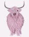 Highland Cow in Pink, Animal Art Print | FabFunky