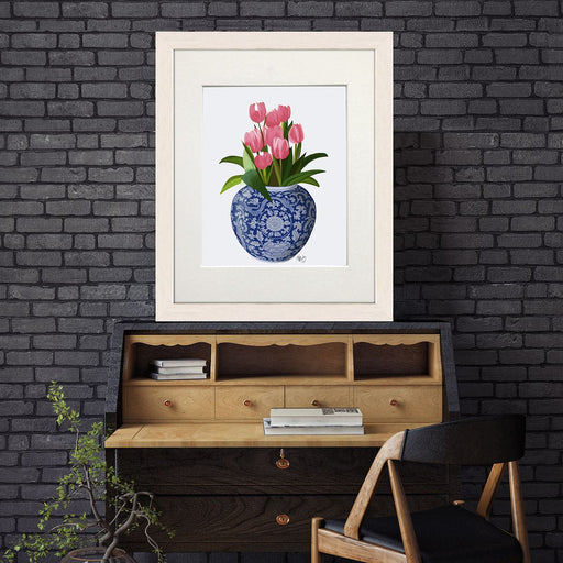 Tulips and Vase, Art Print | Print 14x11inch