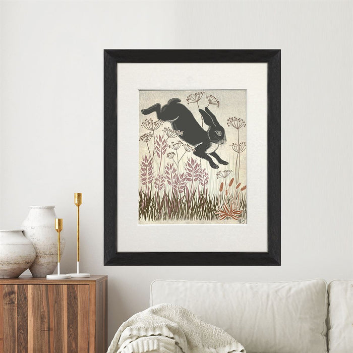 Country Lane Hare 5, Earth, Art Print | Print 14x11inch