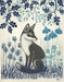 Country Lane Fox 3, Blue, Art Print | FabFunky