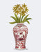 Chinoiserie Day Lily Lemon, Red Vase, Art Print | FabFunky