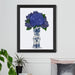Chinoiserie Hydrangea Blue, Blue Vase, Art Print | Print 14x11inch