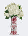 Chinoiserie Hydrangea White, Red Vase, Art Print | FabFunky