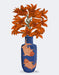 Chinoiserie Lilies Orange, Blue Vase, Art Print | FabFunky