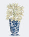 Chinoiserie Lilies White, Blue Vase, Art Print | FabFunky