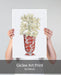 Chinoiserie Lilies White, Red Vase, Art Print | Print 18x24inch