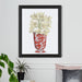 Chinoiserie Lilies White, Red Vase, Art Print | Print 14x11inch