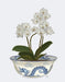 Chinoiserie Orchids White, Dragon Bowl Blue, Art Print | FabFunky