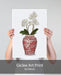 Chinoiserie Orchids White, Red Vase, Art Print | Print 18x24inch