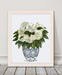 Chinoiserie Peonies White, Blue Vase, Art Print | Print 14x11inch