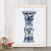 Chinoiserie Vase Dancer Blue, Art Print | Print 14x11inch