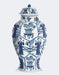 Chinoiserie Vase Leaf Picker Blue, Art Print | FabFunky
