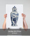 Chinoiserie Vase Queen Blue, Art Print | Print 18x24inch