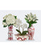 Chinoiserie Flower Trio 2, Red, Art Print | FabFunky